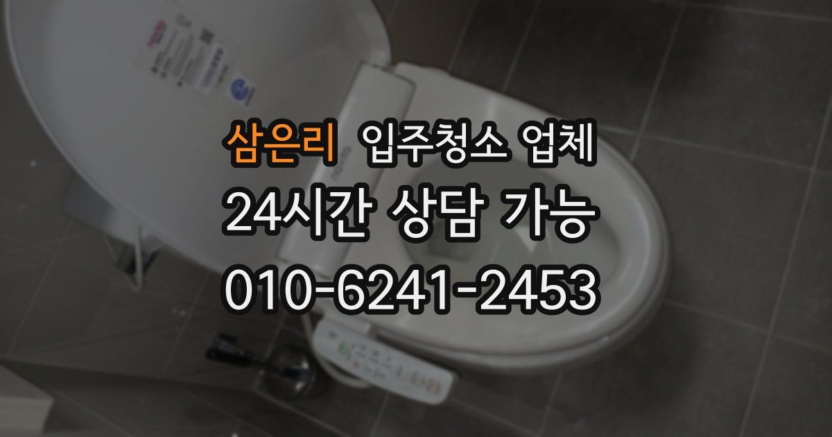 삼은리 입주청소 업체