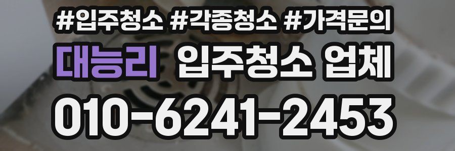 대능리 입주청소 업체