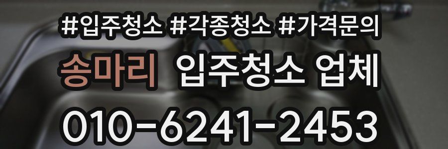 송마리 입주청소 업체