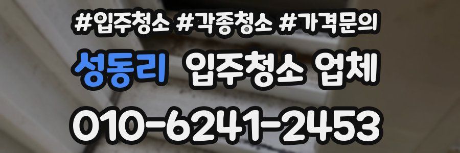 성동리 입주청소 업체