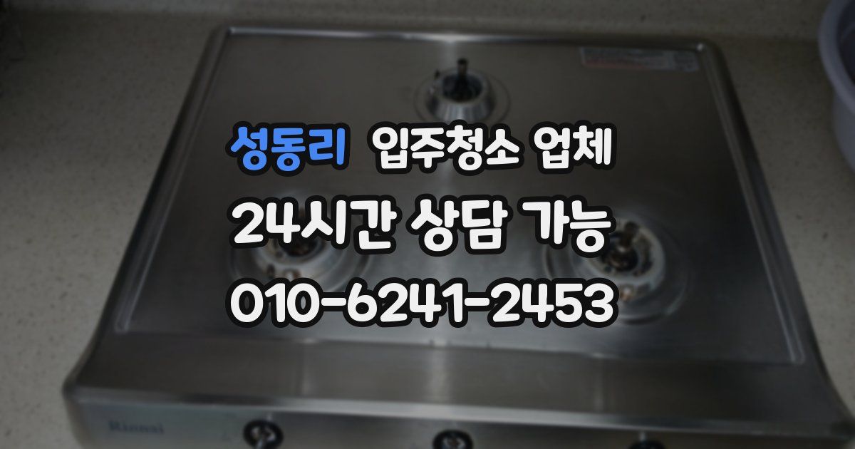 성동리 입주청소 업체