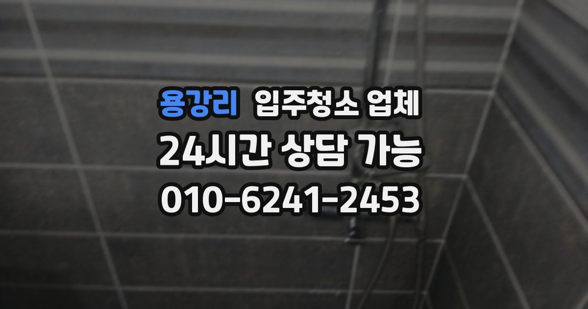 용강리 입주청소 업체