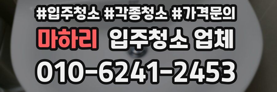 마하리 입주청소 업체