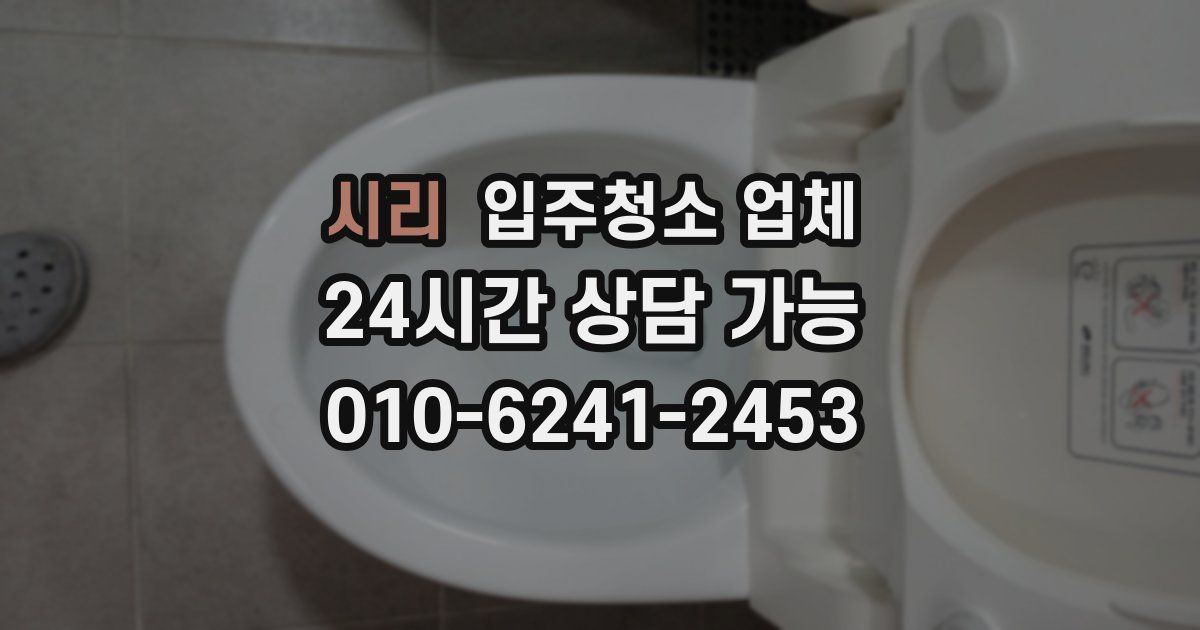 시리 입주청소 업체