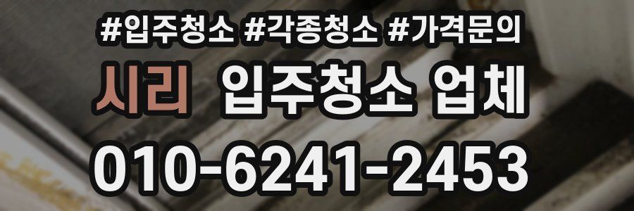 시리 입주청소 업체