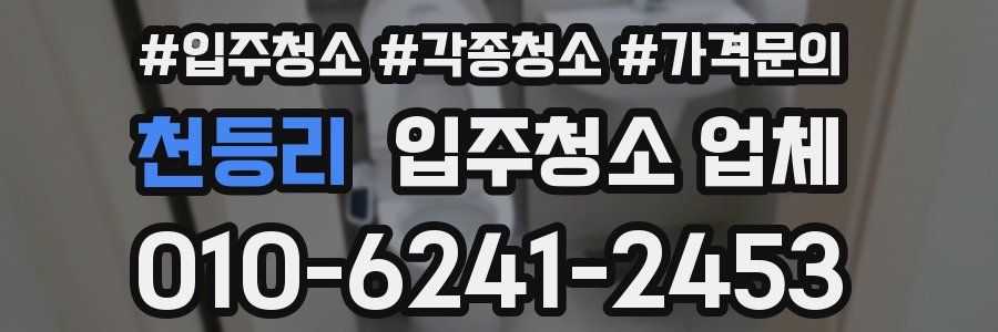 천등리 입주청소 업체