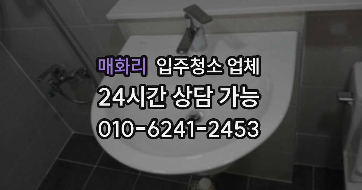 매화리 입주청소 업체