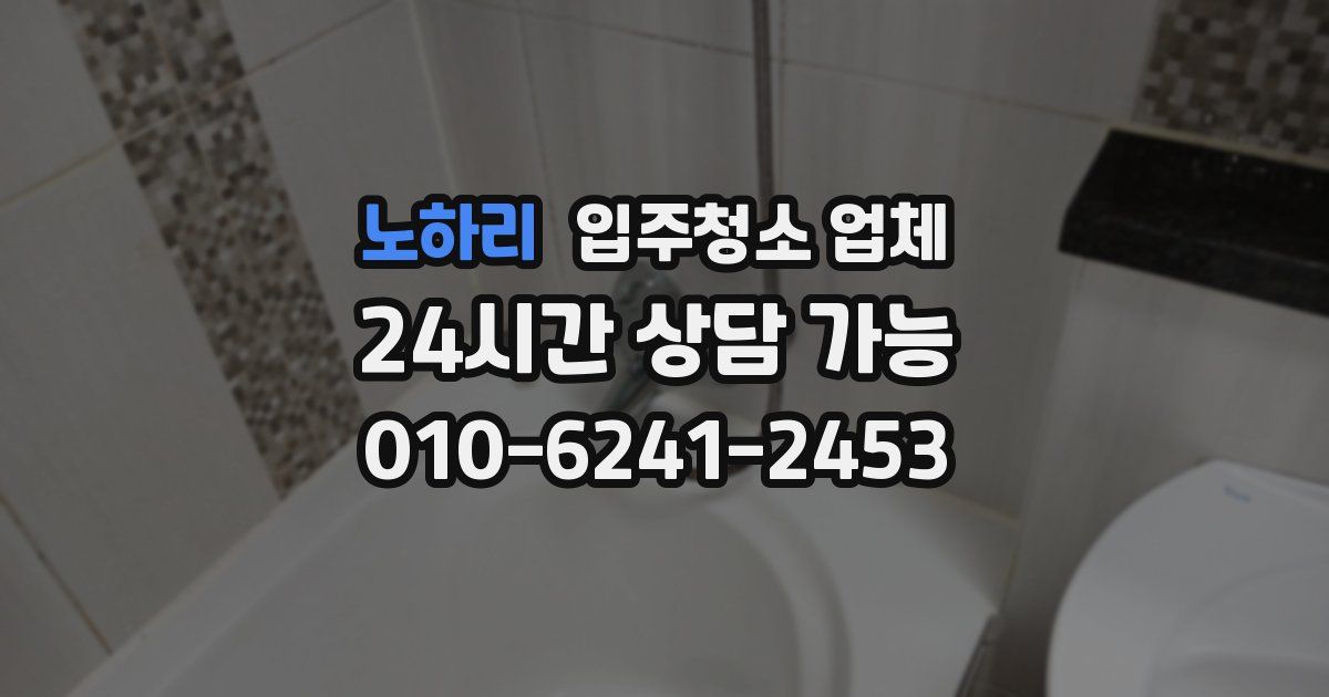 노하리 입주청소 업체