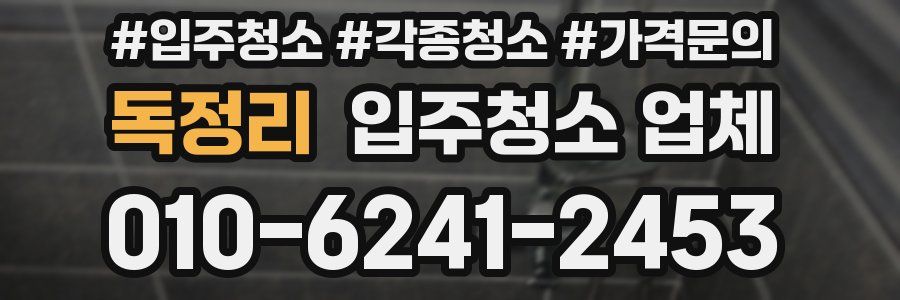 독정리 입주청소 업체