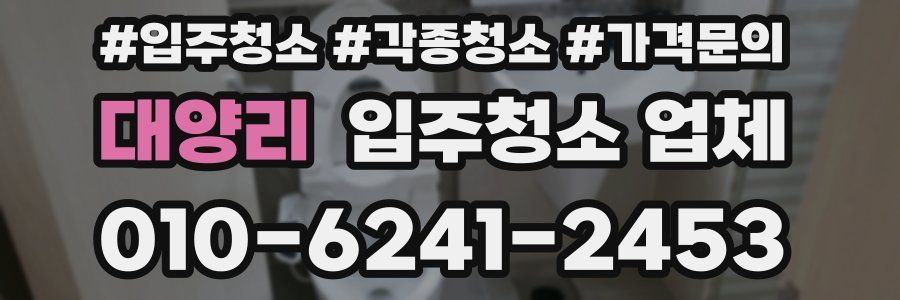 대양리 입주청소 업체
