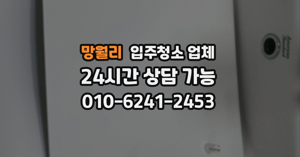 망월리 입주청소 업체