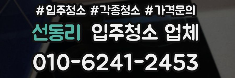 선동리 입주청소 업체