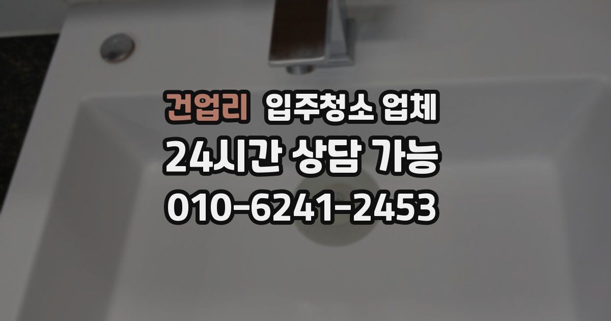 건업리 입주청소 업체