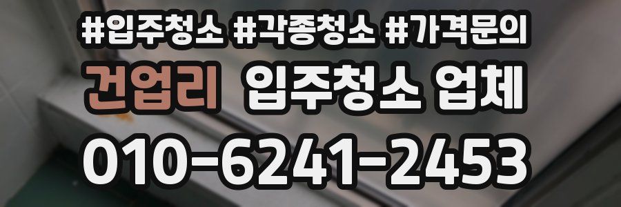 건업리 입주청소 업체