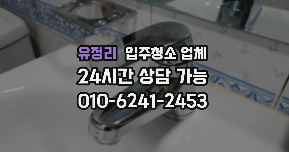 유정리 입주청소 업체