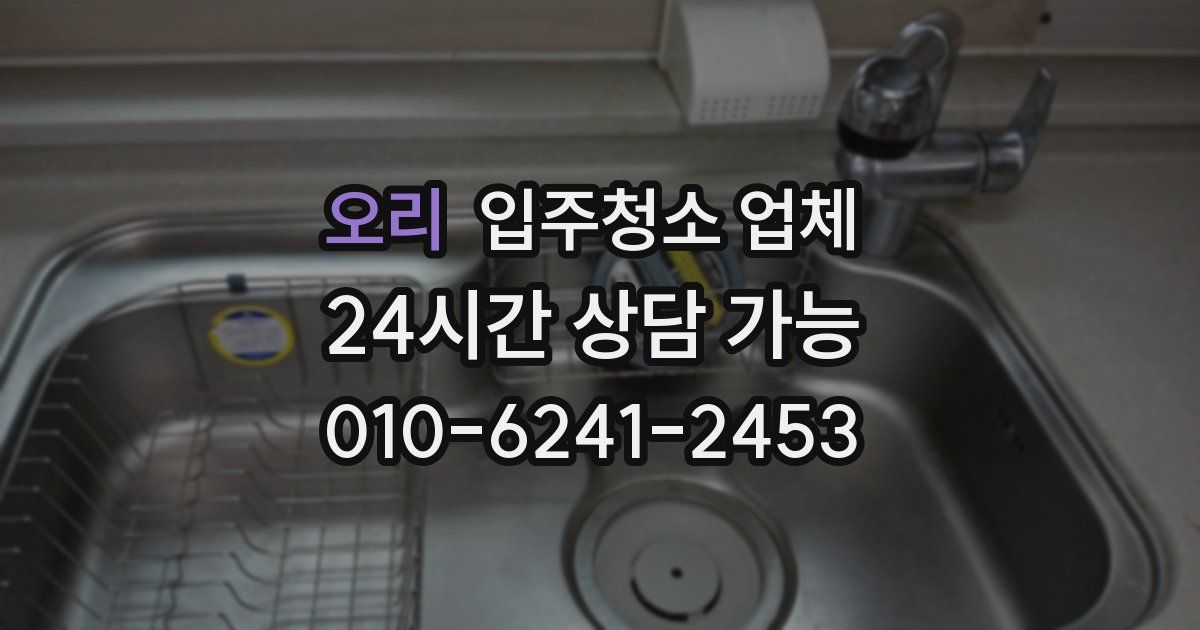 오리 입주청소 업체