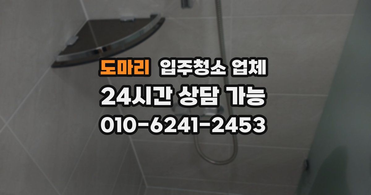 도마리 입주청소 업체