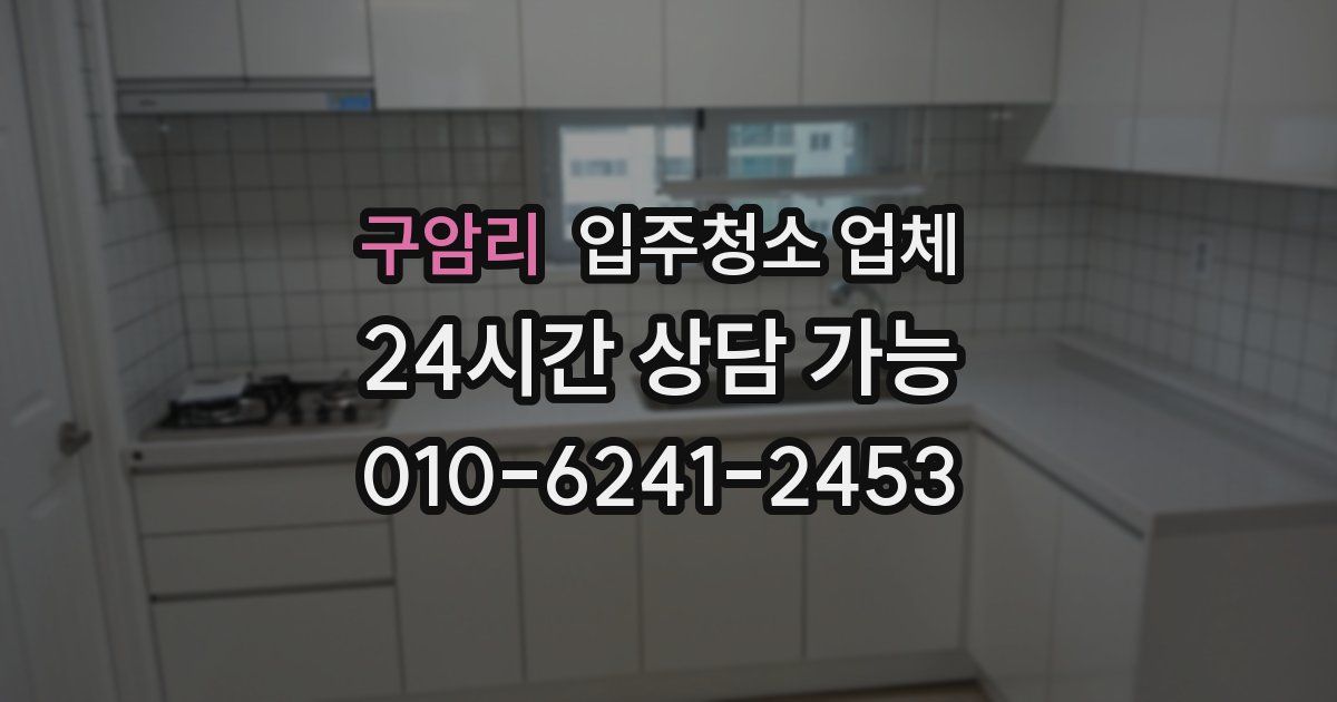 구암리 입주청소 업체