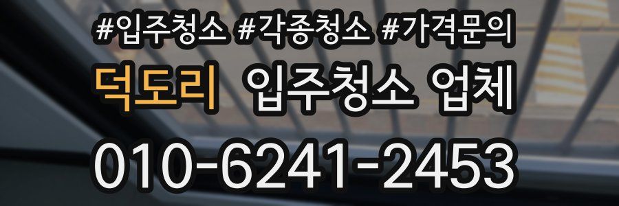 덕도리 입주청소 업체