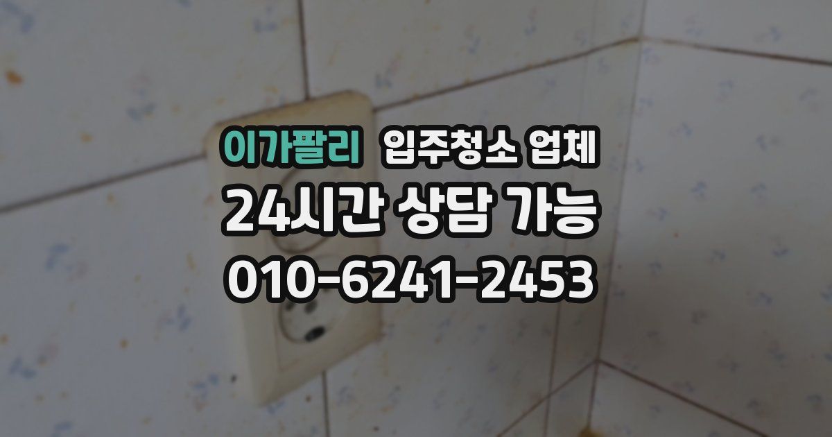 이가팔리 입주청소 업체
