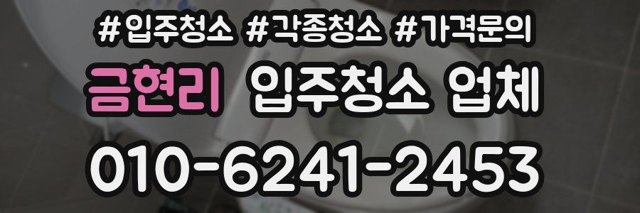 금현리 입주청소 업체