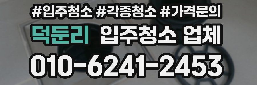 덕둔리 입주청소 업체