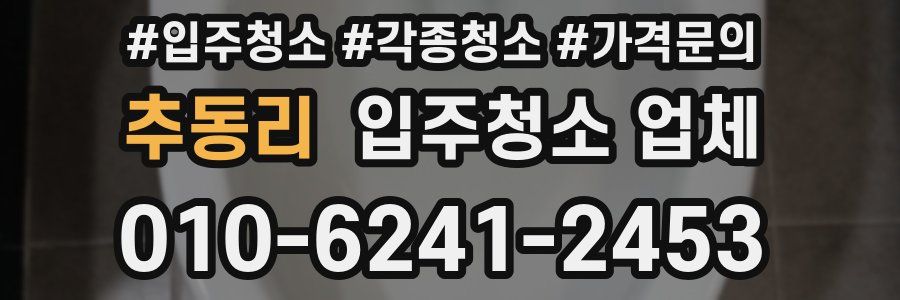 추동리 입주청소 업체