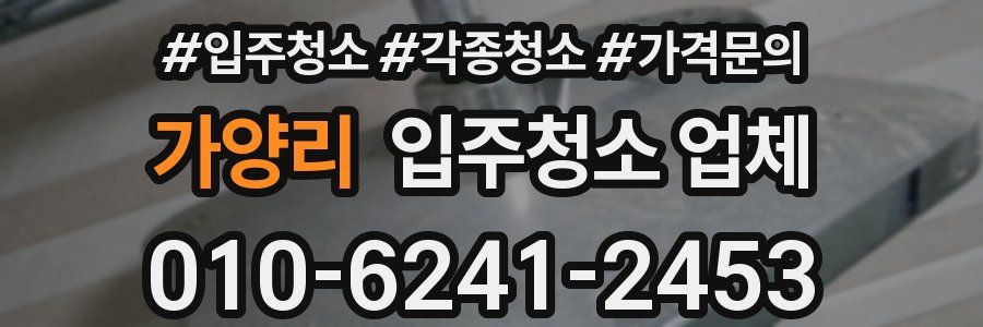 가양리 입주청소 업체