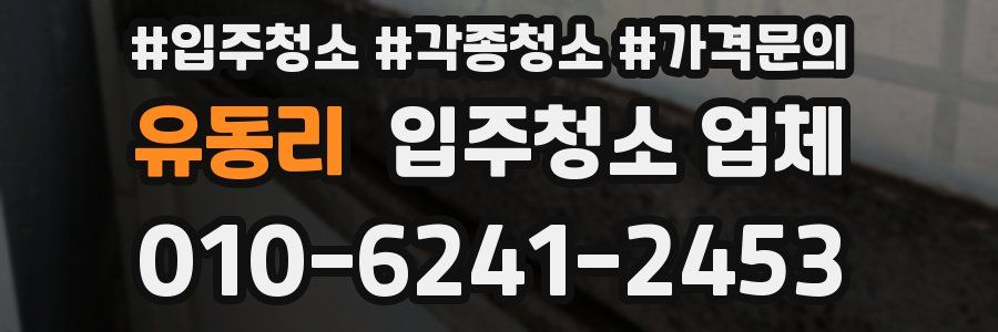 유동리 입주청소 업체