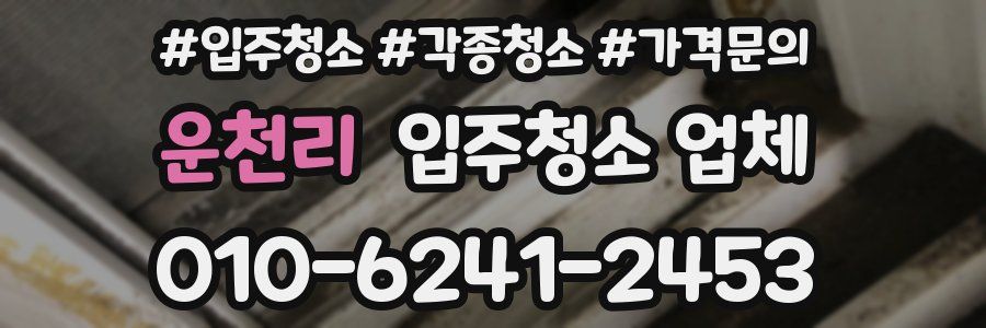 운천리 입주청소 업체