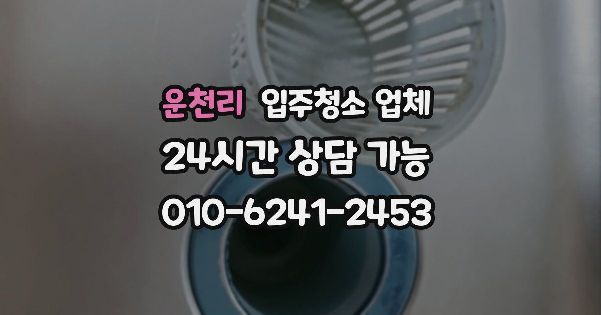 운천리 입주청소 업체