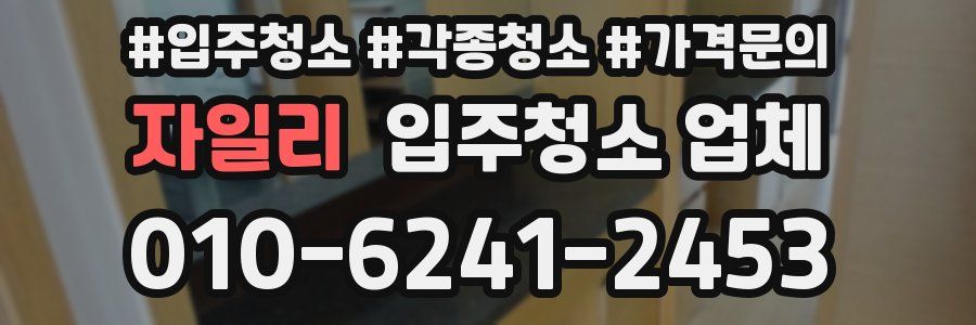 자일리 입주청소 업체