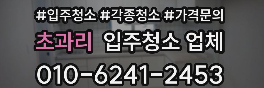 초과리 입주청소 업체