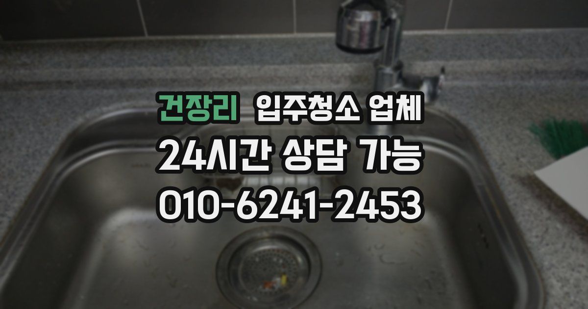 건장리 입주청소 업체