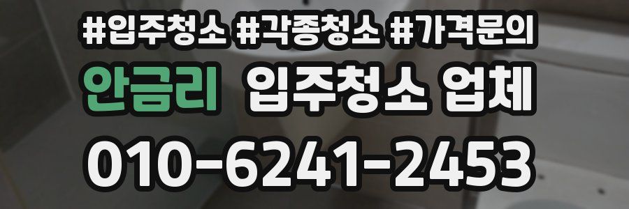 안금리 입주청소 업체