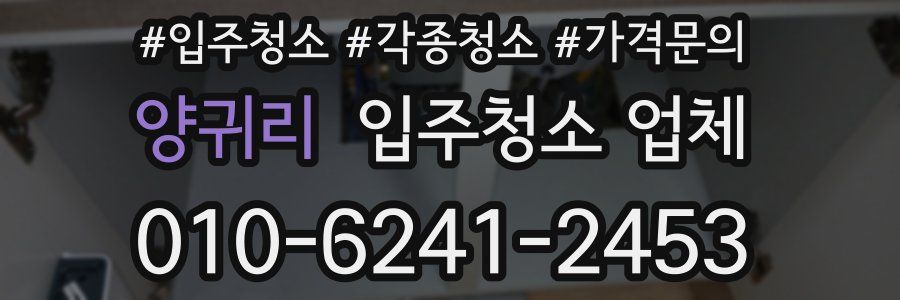 양귀리 입주청소 업체