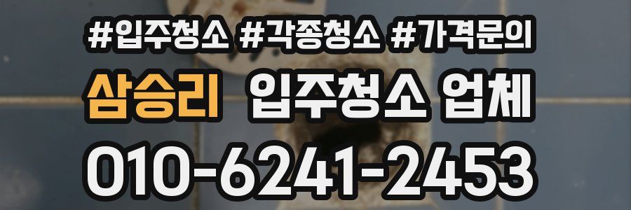 삼승리 입주청소 업체