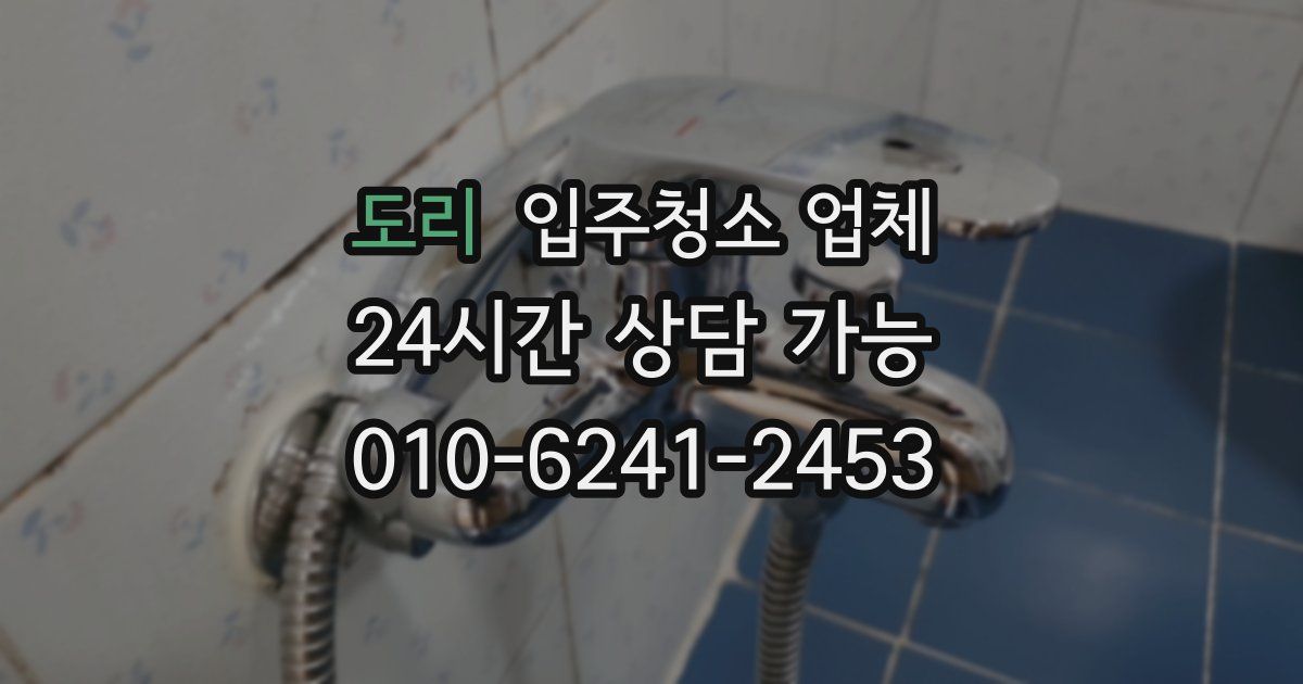 도리 입주청소 업체