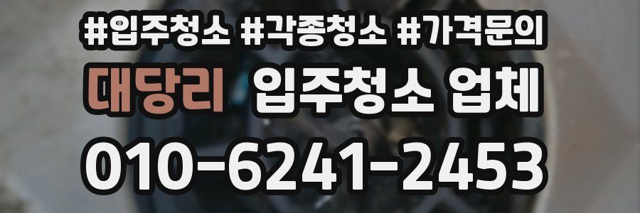 대당리 입주청소 업체