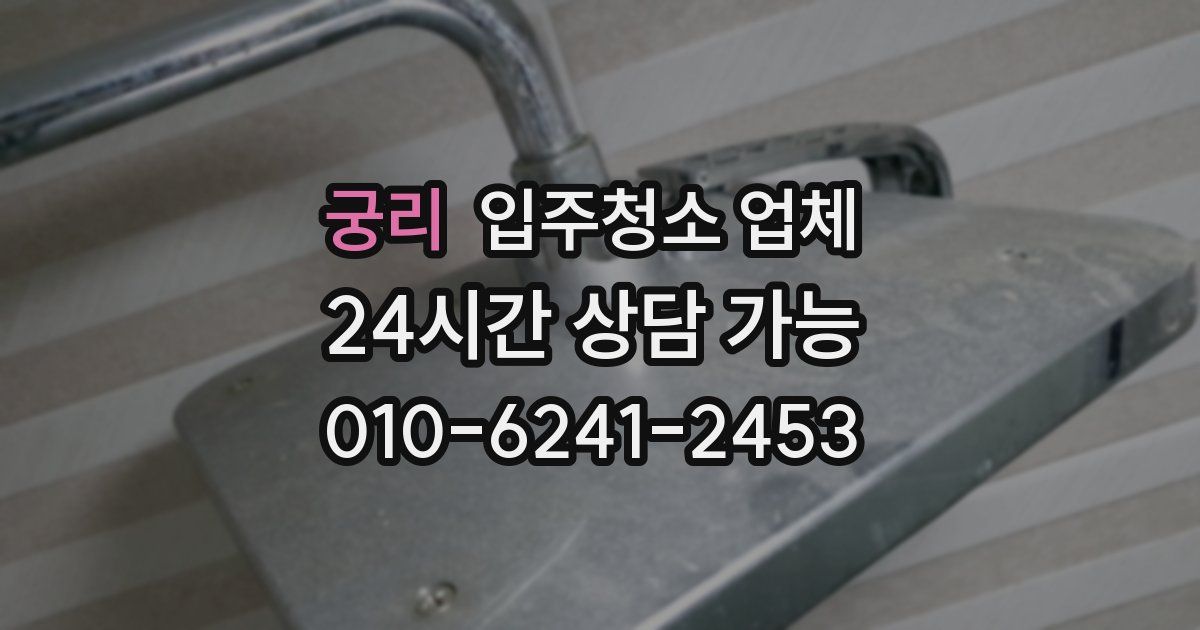 궁리 입주청소 업체