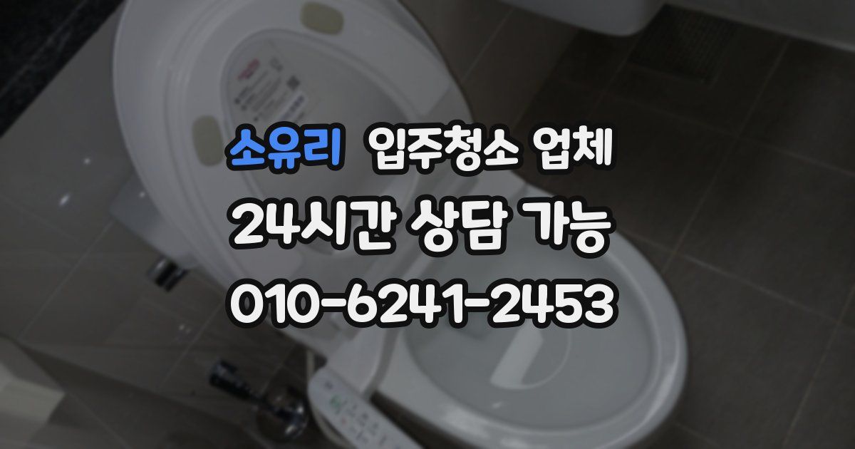 소유리 입주청소 업체