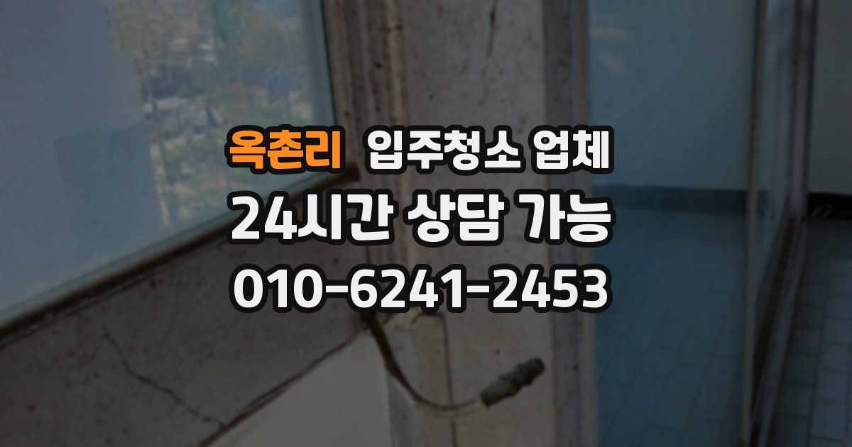 옥촌리 입주청소 업체