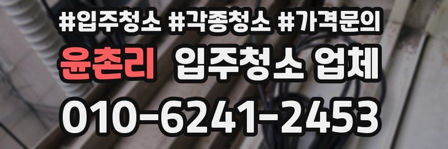 윤촌리 입주청소 업체