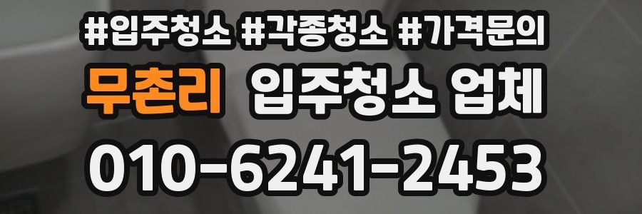 무촌리 입주청소 업체