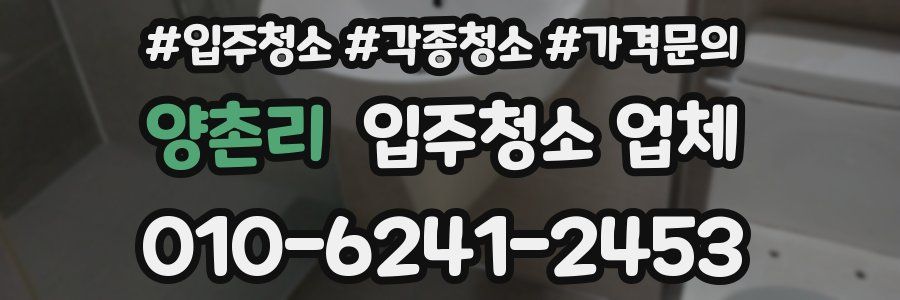 양촌리 입주청소 업체