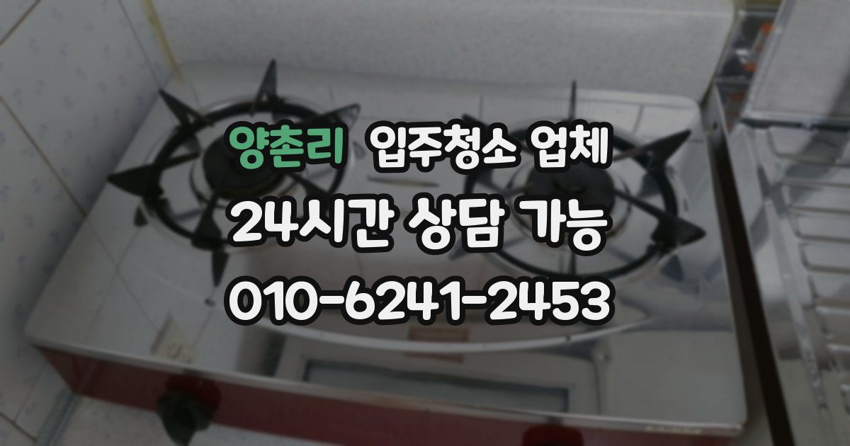 양촌리 입주청소 업체