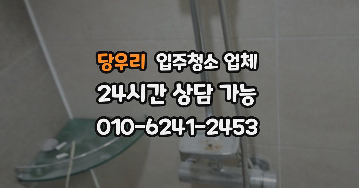 당우리 입주청소 업체