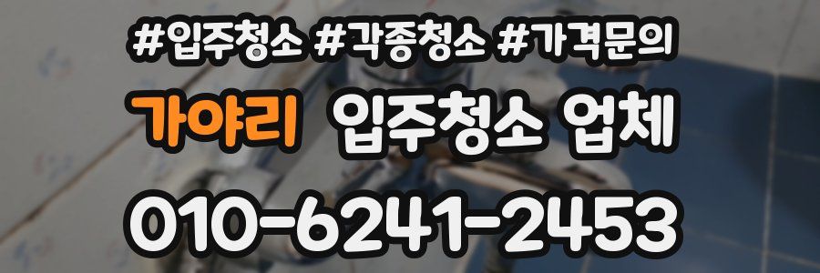 가야리 입주청소 업체