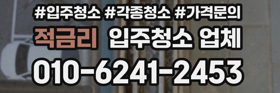 적금리 입주청소 업체