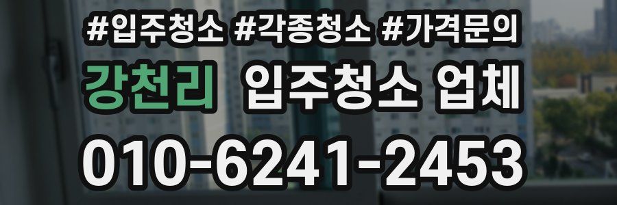강천리 입주청소 업체